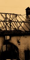 grange en feu